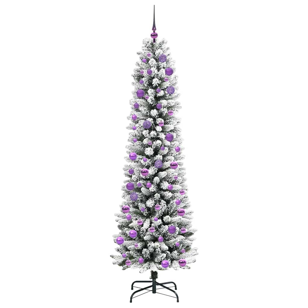 vidaXL Künstlicher Weihnachtsbaum mit 300 LEDs mit Ständer Weiß 240 cm
