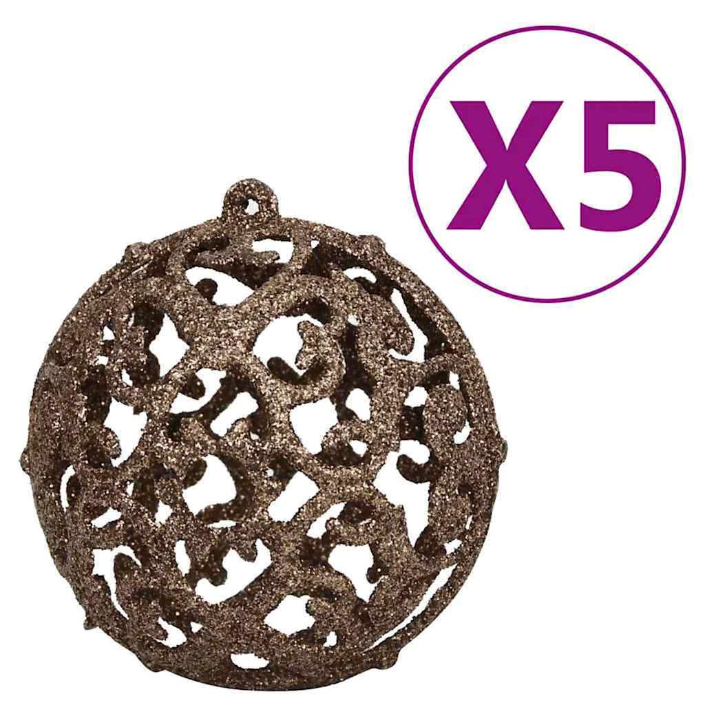 vidaXL Künstlicher beleuchteter Weihnachtsbaum mit Kugel-Set 120 cm