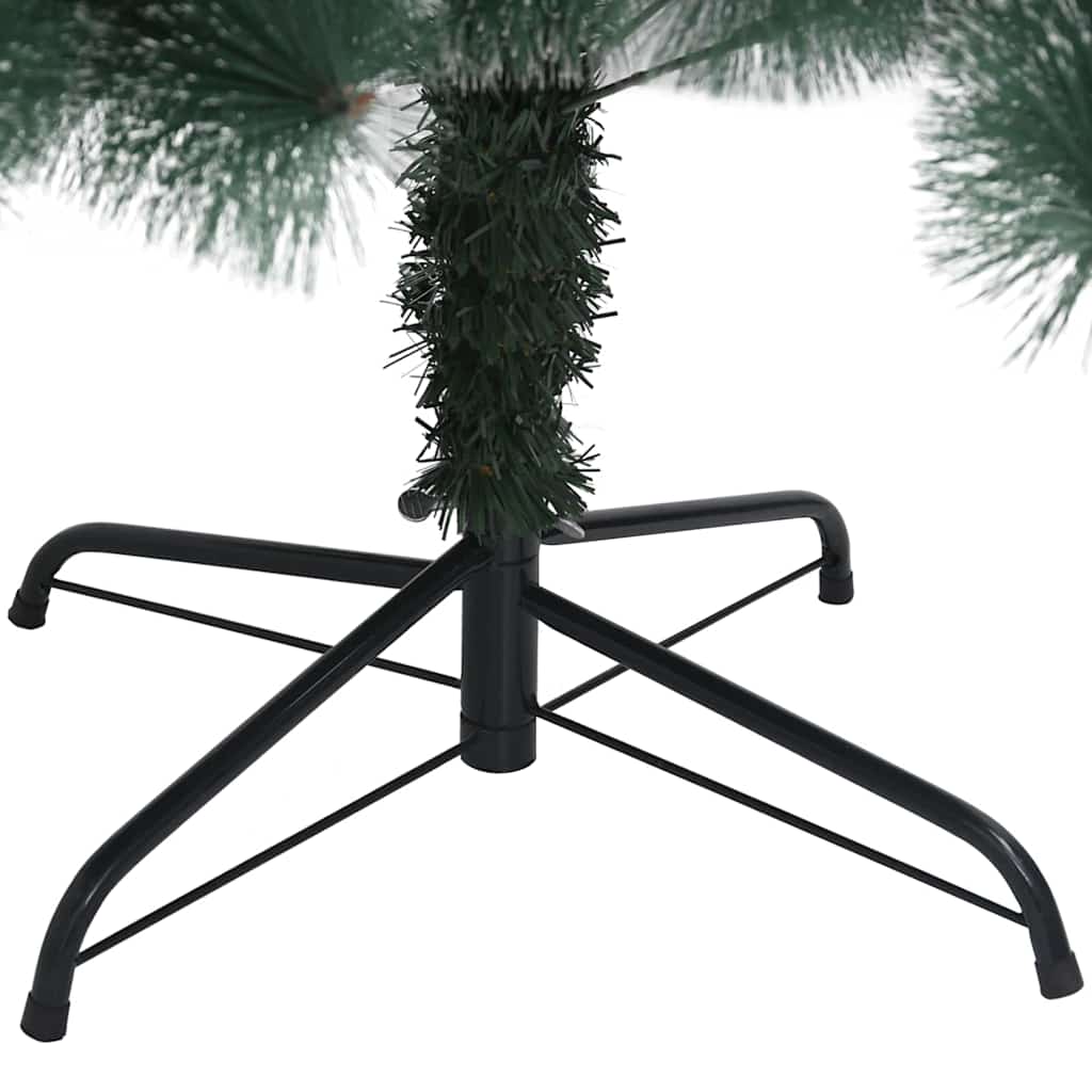 vidaXL Künstlicher vorbeleuchteter Weihnachtsbaum mit Kugelset 120 cm
