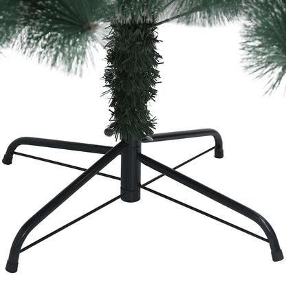 vidaXL Künstlicher vorbeleuchteter Weihnachtsbaum mit Kugelset 120 cm