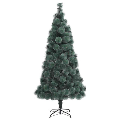 vidaXL Künstlicher vorbeleuchteter Weihnachtsbaum mit Kugelset 150 cm