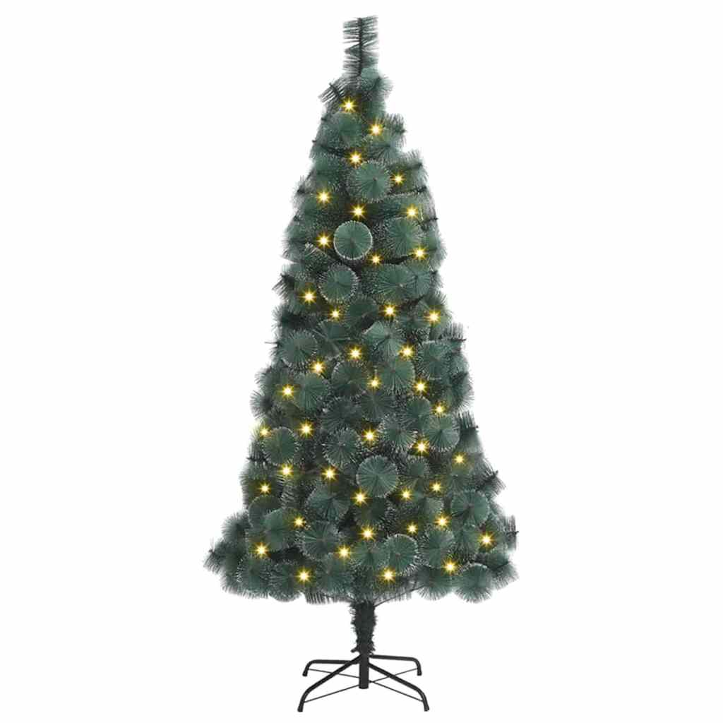 Künstlicher vorbeleuchteter Weihnachtsbaum Grün 180 cm PET