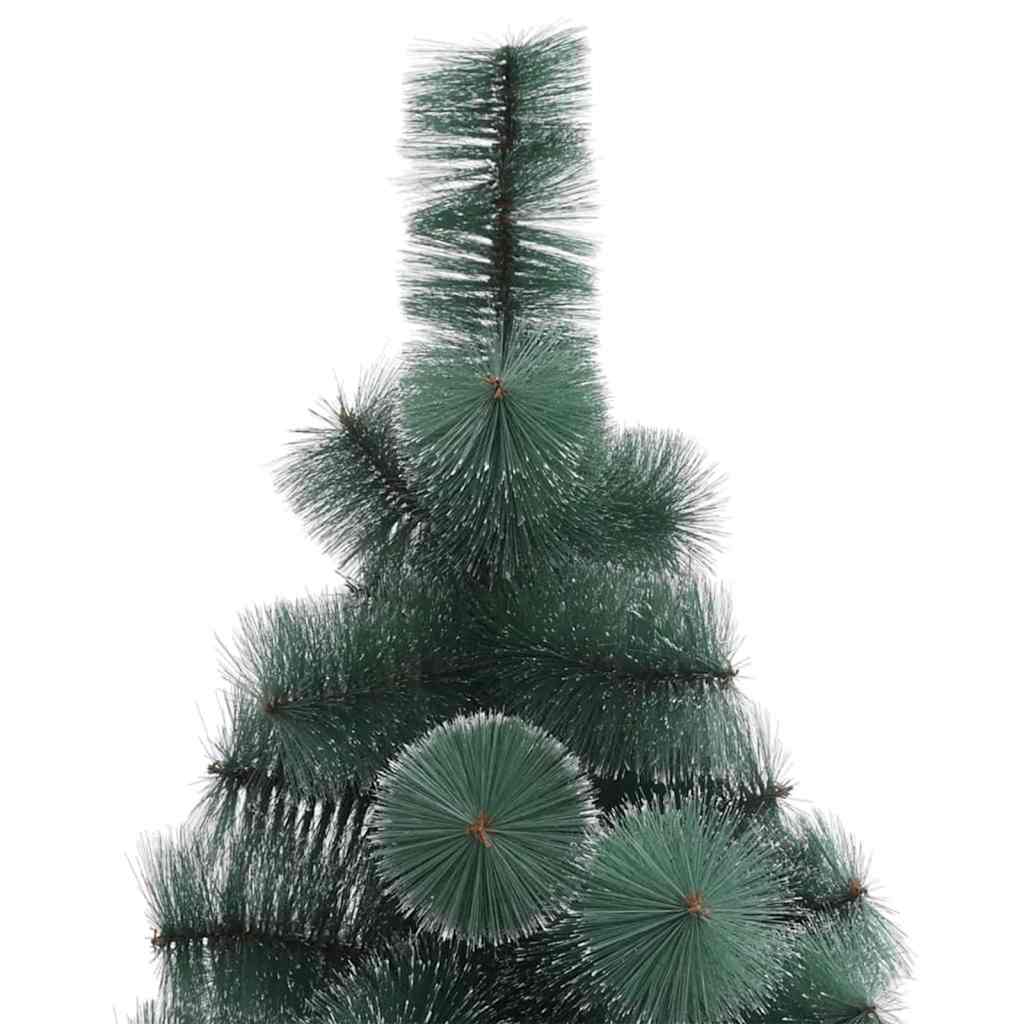 vidaXL Künstlicher vorbeleuchteter Weihnachtsbaum mit Kugelset 180 cm