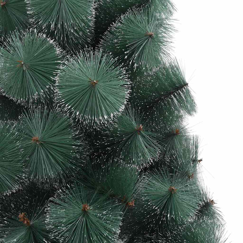 vidaXL Künstlicher vorbeleuchteter Weihnachtsbaum mit Kugelset 210 cm