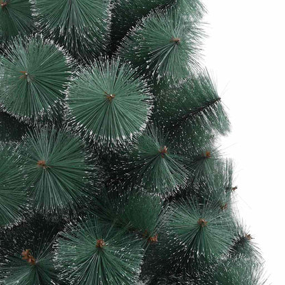 vidaXL Künstlicher vorbeleuchteter Weihnachtsbaum mit Kugelset 210 cm