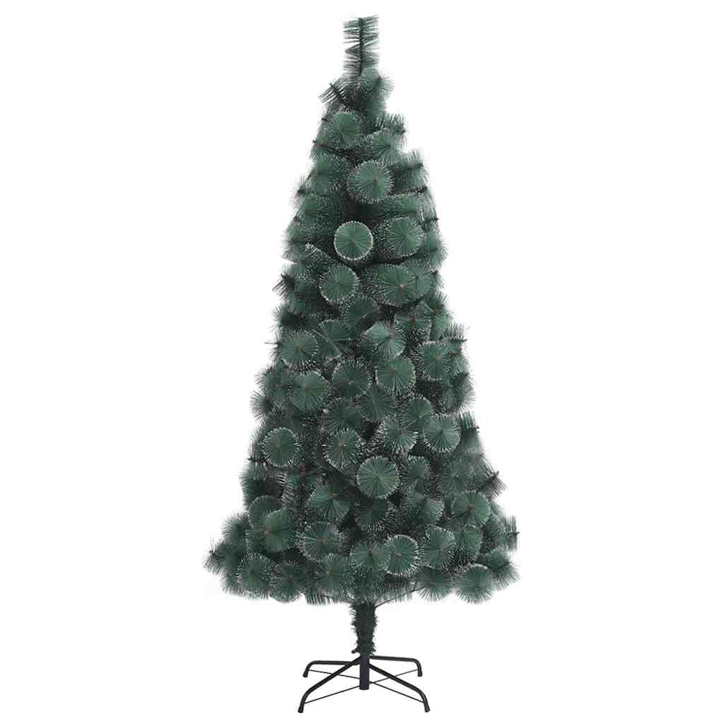 vidaXL Künstlicher vorbeleuchteter Weihnachtsbaum mit Kugelset 210 cm