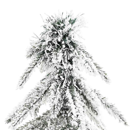 vidaXL Sapin de Noël 300 LED Blanc 180 cm PE et acier