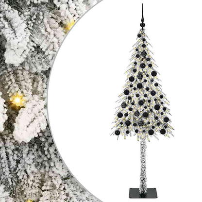 vidaXL Sapin de Noël 300 LED Blanc 180 cm PE et acier
