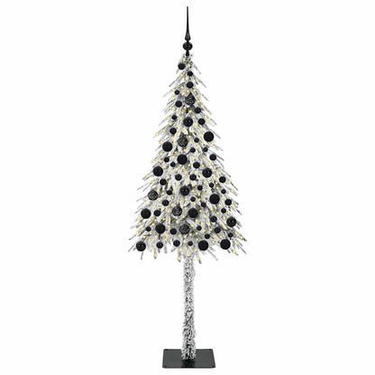 vidaXL Sapin de Noël 300 LED Blanc 180 cm PE et acier