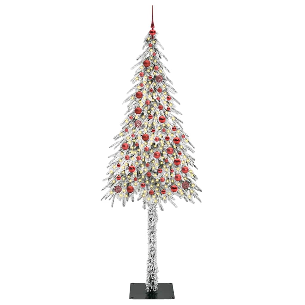 vidaXL Sapin de Noël avec 300 LED Blanc 210 cm PE et Acier