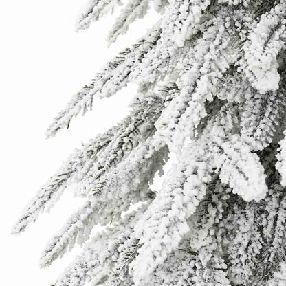 vidaXL Sapin de Noël avec 300 LED Blanc 210 cm PE et acier