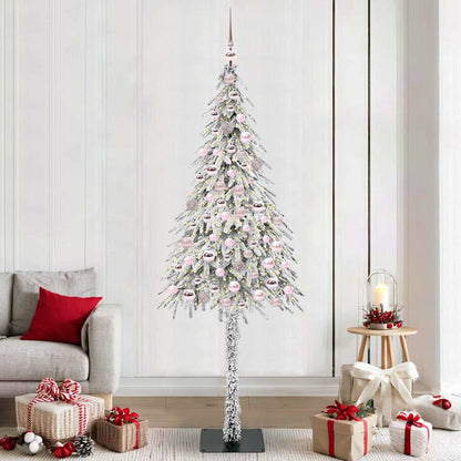 vidaXL Sapin de Noël avec 300 LED Blanc 210 cm PE et acier