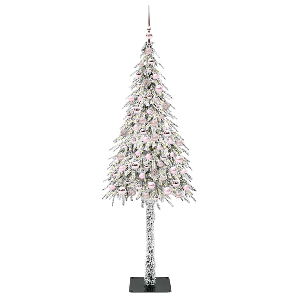 vidaXL Sapin de Noël avec 300 LED Blanc 210 cm PE et acier