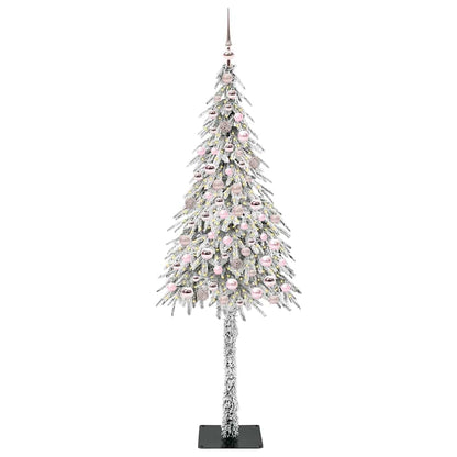 vidaXL Sapin de Noël avec 300 LED Blanc 210 cm PE et acier
