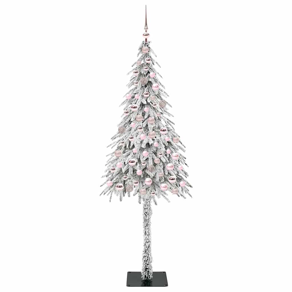vidaXL Sapin de Noël avec 300 LED Blanc 210 cm PE et acier