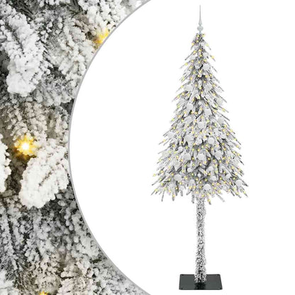 Weihnachtsbaum mit 300 LEDs Weiß 210 cm PE und Stahl
