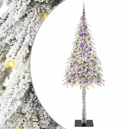 vidaXL Sapin de Noël avec 300 LED Blanc 210 cm PE et Acier