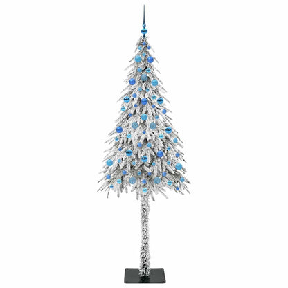 vidaXL Sapin de Noël avec 300 LED Blanc 210 cm PE et Acier