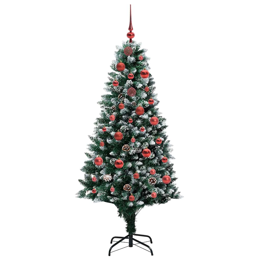 vidaXL Künstlicher Weihnachtsbaum mit 150 LEDs mit Ständer Grün 150 cm