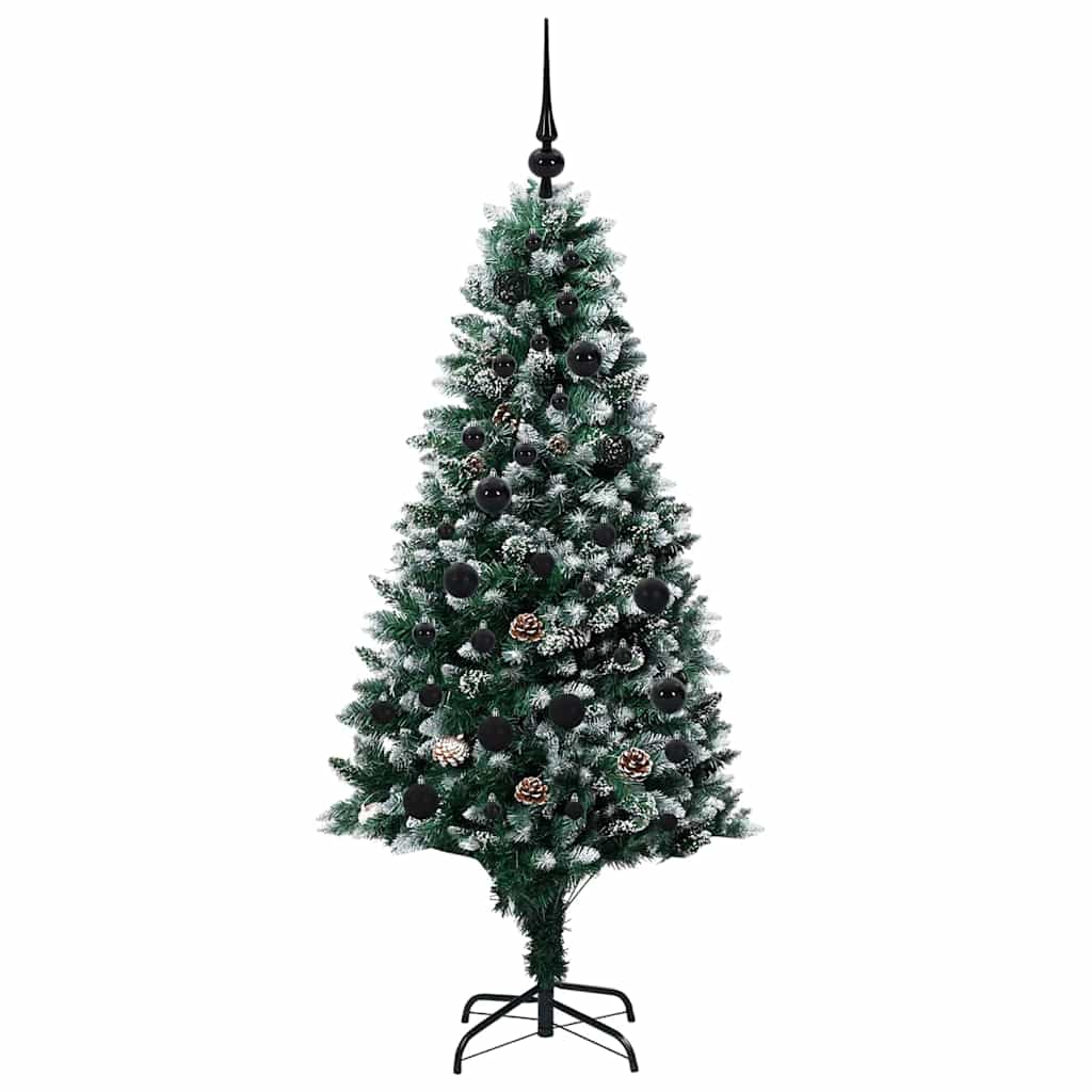 vidaXL Künstlicher Weihnachtsbaum mit 150 LEDs mit Ständer Grün 150 cm