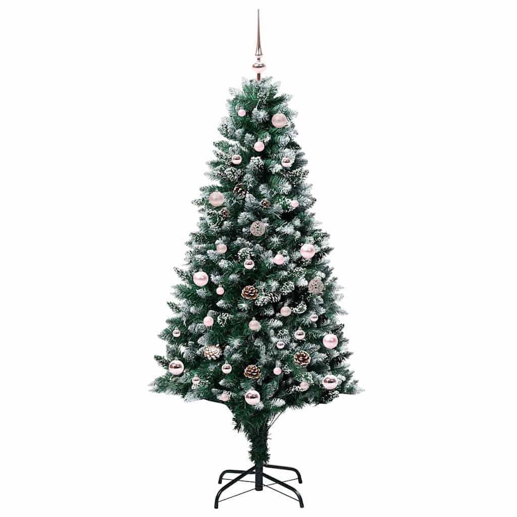 vidaXL Künstlicher Weihnachtsbaum mit 150 LEDs mit Ständer Grün 150 cm