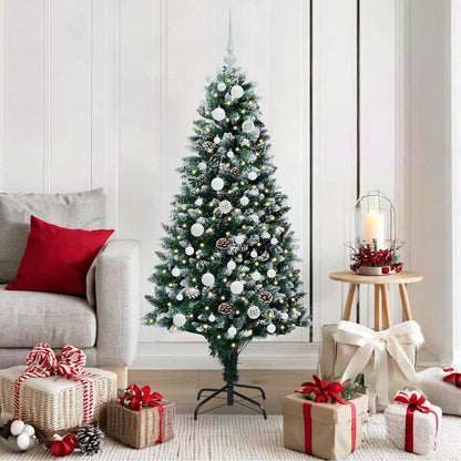 vidaXL Künstlicher Weihnachtsbaum mit 150 LEDs mit Ständer Grün 150 cm
