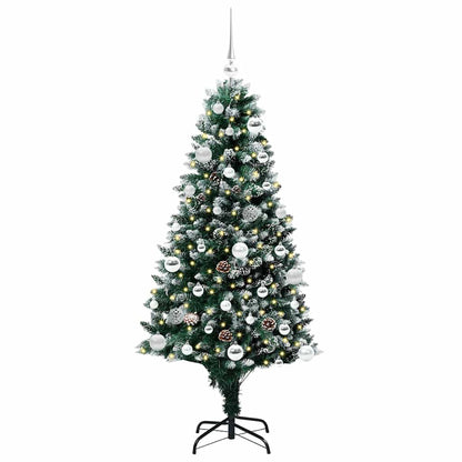 vidaXL Künstlicher Weihnachtsbaum mit 150 LEDs mit Ständer Grün 150 cm