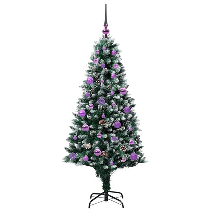 vidaXL Künstlicher Weihnachtsbaum mit 150 LEDs mit Ständer Grün 150 cm