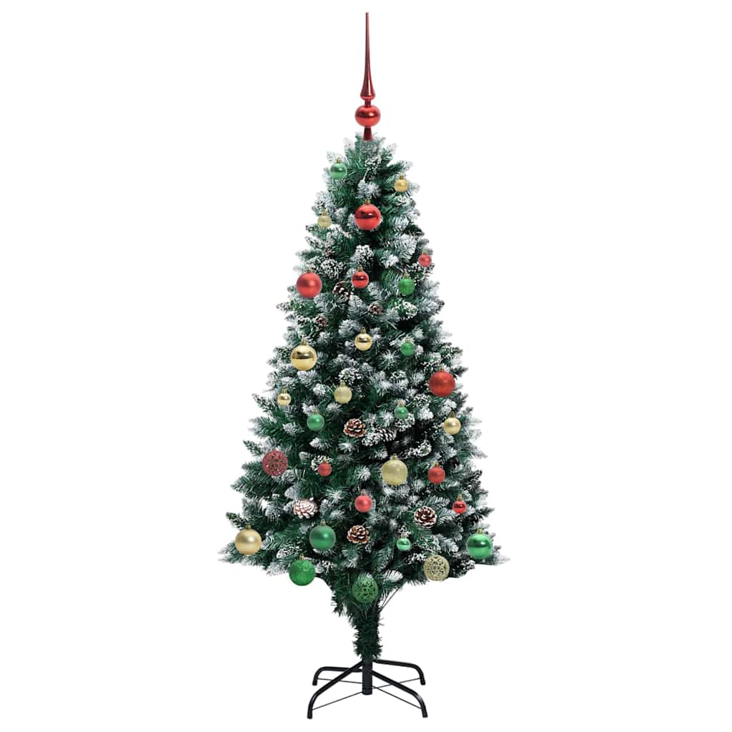 vidaXL Künstlicher Weihnachtsbaum mit 150 LEDs mit Ständer Grün 150 cm