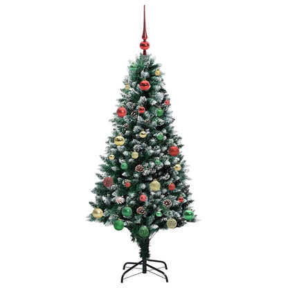 vidaXL Künstlicher Weihnachtsbaum mit 150 LEDs mit Ständer Grün 150 cm
