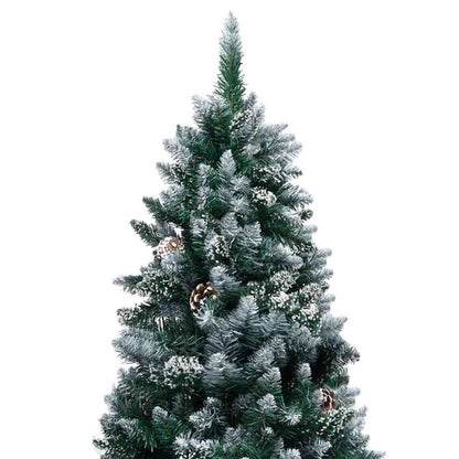 vidaXL Künstlicher Weihnachtsbaum mit 300 LEDs mit Ständer Grün 180 cm