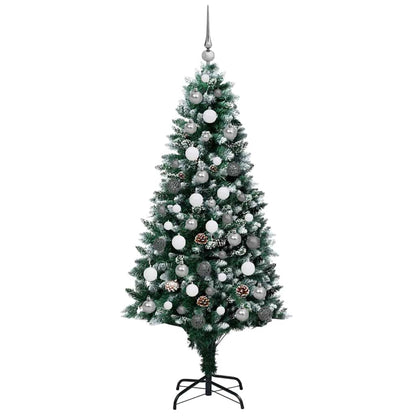 Künstlicher Weihnachtsbaum mit 300 LEDs mit Ständer Grün 180 cm