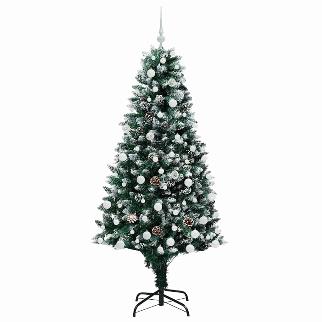 Künstlicher Weihnachtsbaum mit 300 LEDs mit Ständer Grün 180 cm