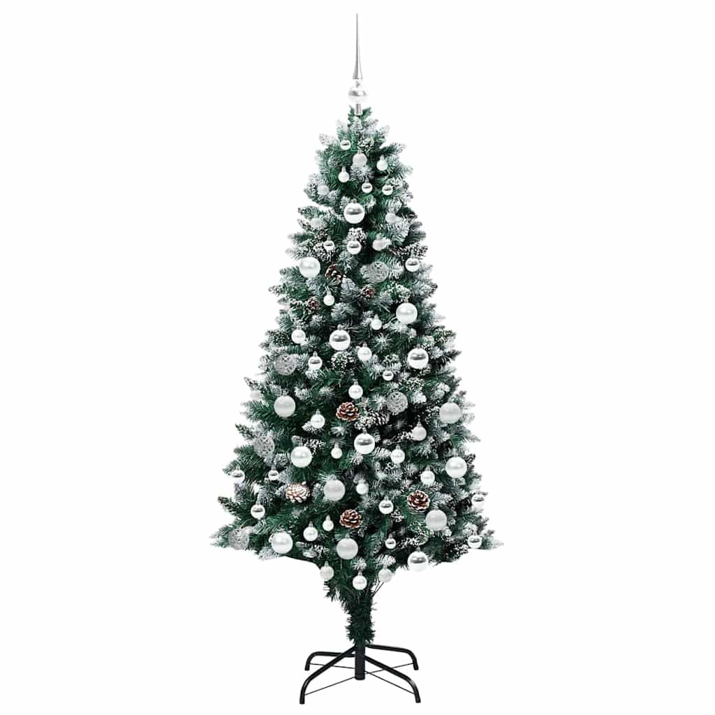 Künstlicher Weihnachtsbaum mit 300 LEDs mit Ständer Grün 180 cm