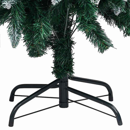 vidaXL Sapin de Noël artificiel avec 300 LED et support Vert 180 cm