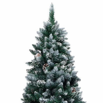 vidaXL Sapin de Noël artificiel avec 300 LED et support Vert 180 cm