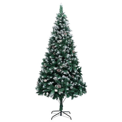 vidaXL Sapin de Noël artificiel avec 300 LED et support Vert 240 cm