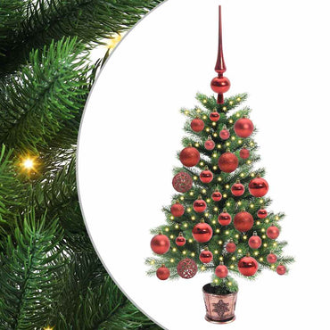 vidaXL Weihnachtsbaum mit 150 LEDs mit Ständer Grün 65 cm PE