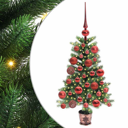 vidaXL Weihnachtsbaum mit 150 LEDs mit Ständer Grün 65 cm PE
