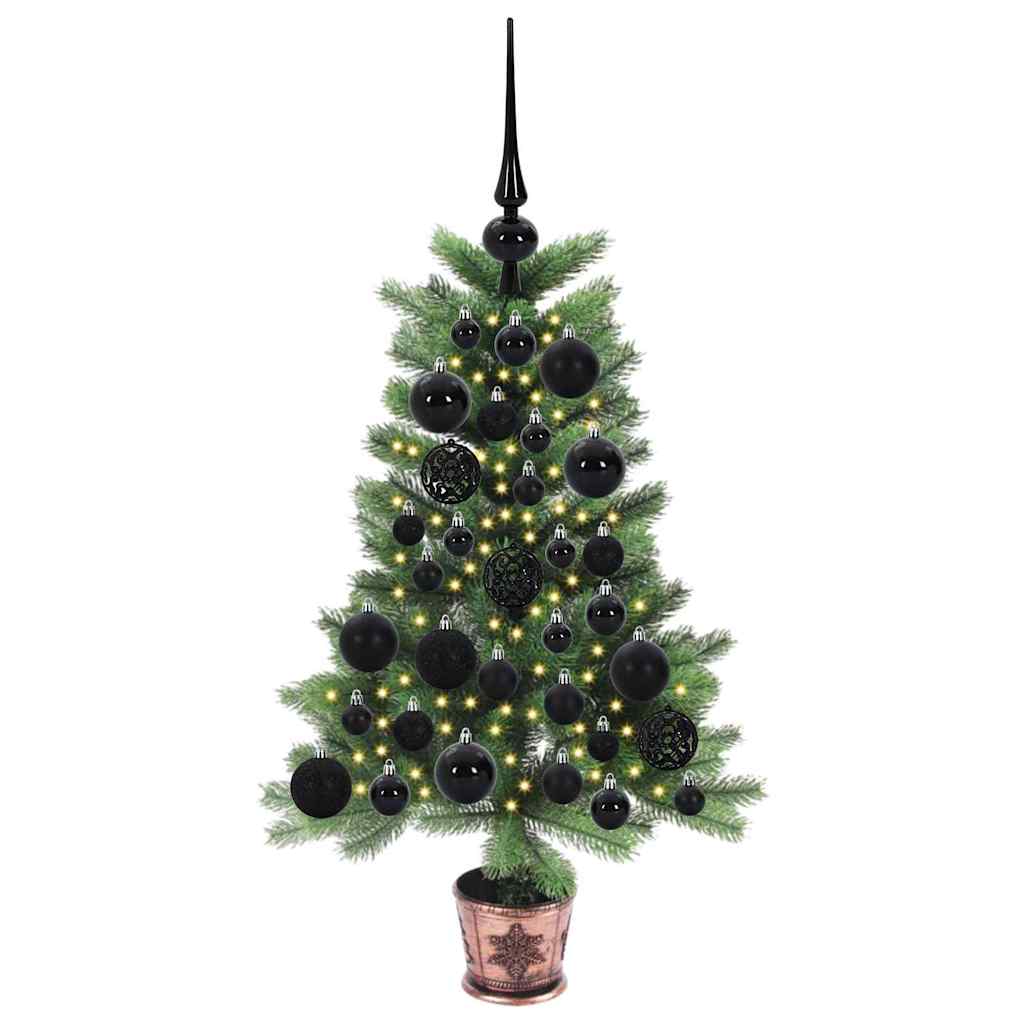 vidaXL Weihnachtsbaum mit 150 LEDs mit Ständer Grün 65 cm PE