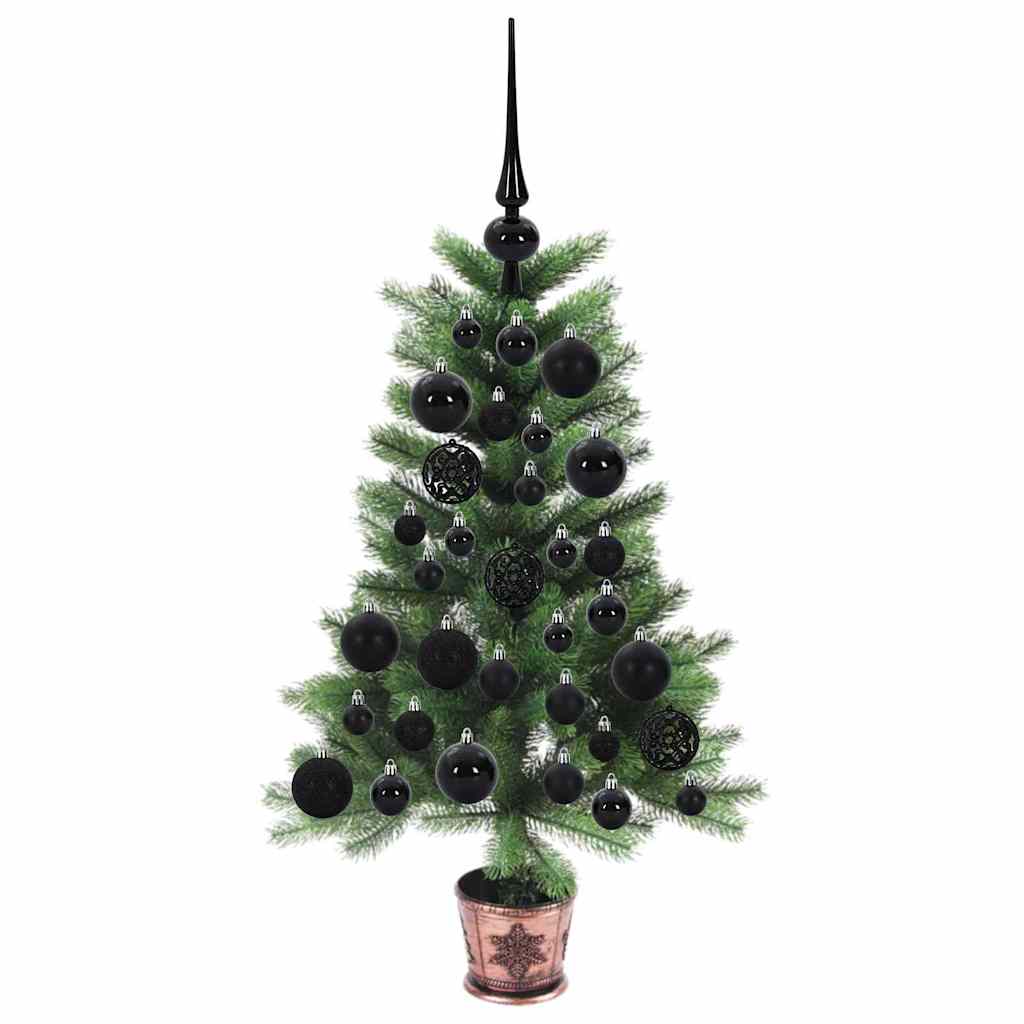 vidaXL Weihnachtsbaum mit 150 LEDs mit Ständer Grün 65 cm PE