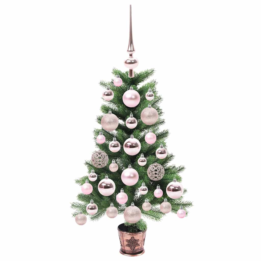 vidaXL Weihnachtsbaum mit 150 LEDs mit Ständer Grün 65 cm PE