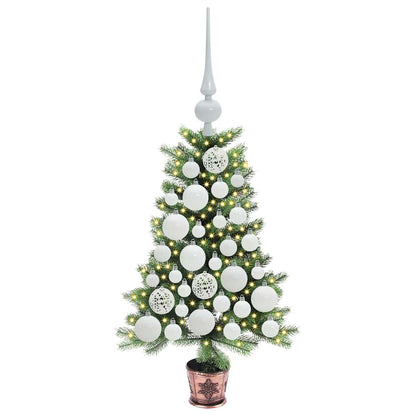 vidaXL Weihnachtsbaum mit 150 LEDs mit Ständer Grün 65 cm PE