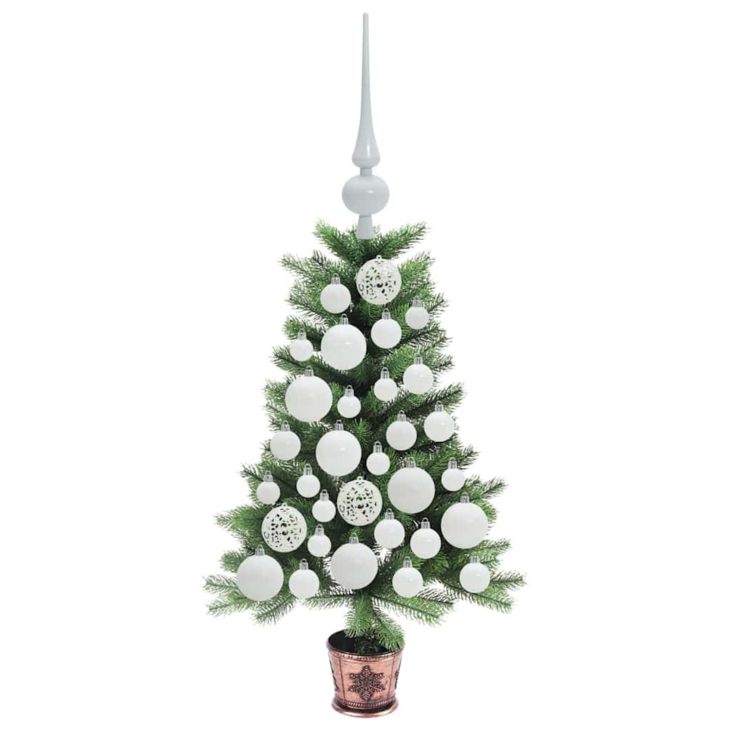 vidaXL Weihnachtsbaum mit 150 LEDs mit Ständer Grün 65 cm PE