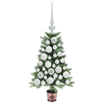vidaXL Weihnachtsbaum mit 150 LEDs mit Ständer Grün 65 cm PE