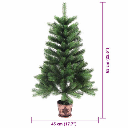 vidaXL Weihnachtsbaum mit 150 LEDs mit Ständer Grün 65 cm PE