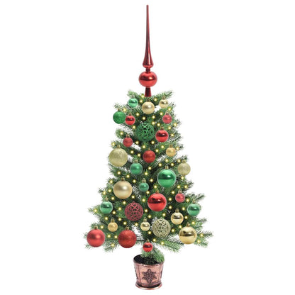 vidaXL Weihnachtsbaum mit 150 LEDs mit Ständer Grün 65 cm PE