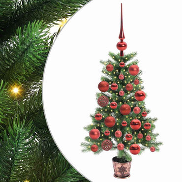 vidaXL Weihnachtsbaum mit 150 LEDs mit Ständer Grün 90 cm PE