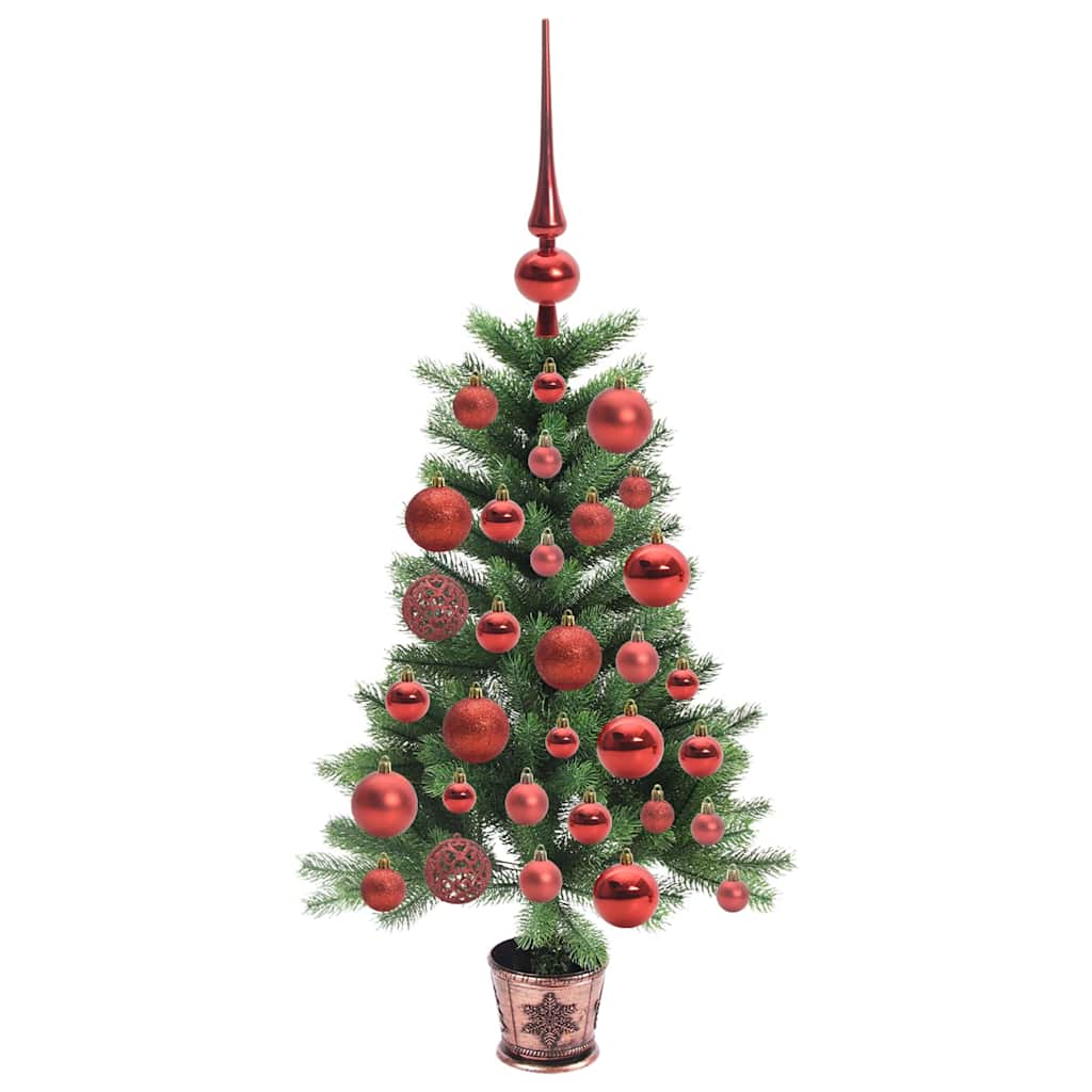 vidaXL Weihnachtsbaum mit 150 LEDs mit Ständer Grün 90 cm PE