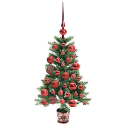 vidaXL Weihnachtsbaum mit 150 LEDs mit Ständer Grün 90 cm PE